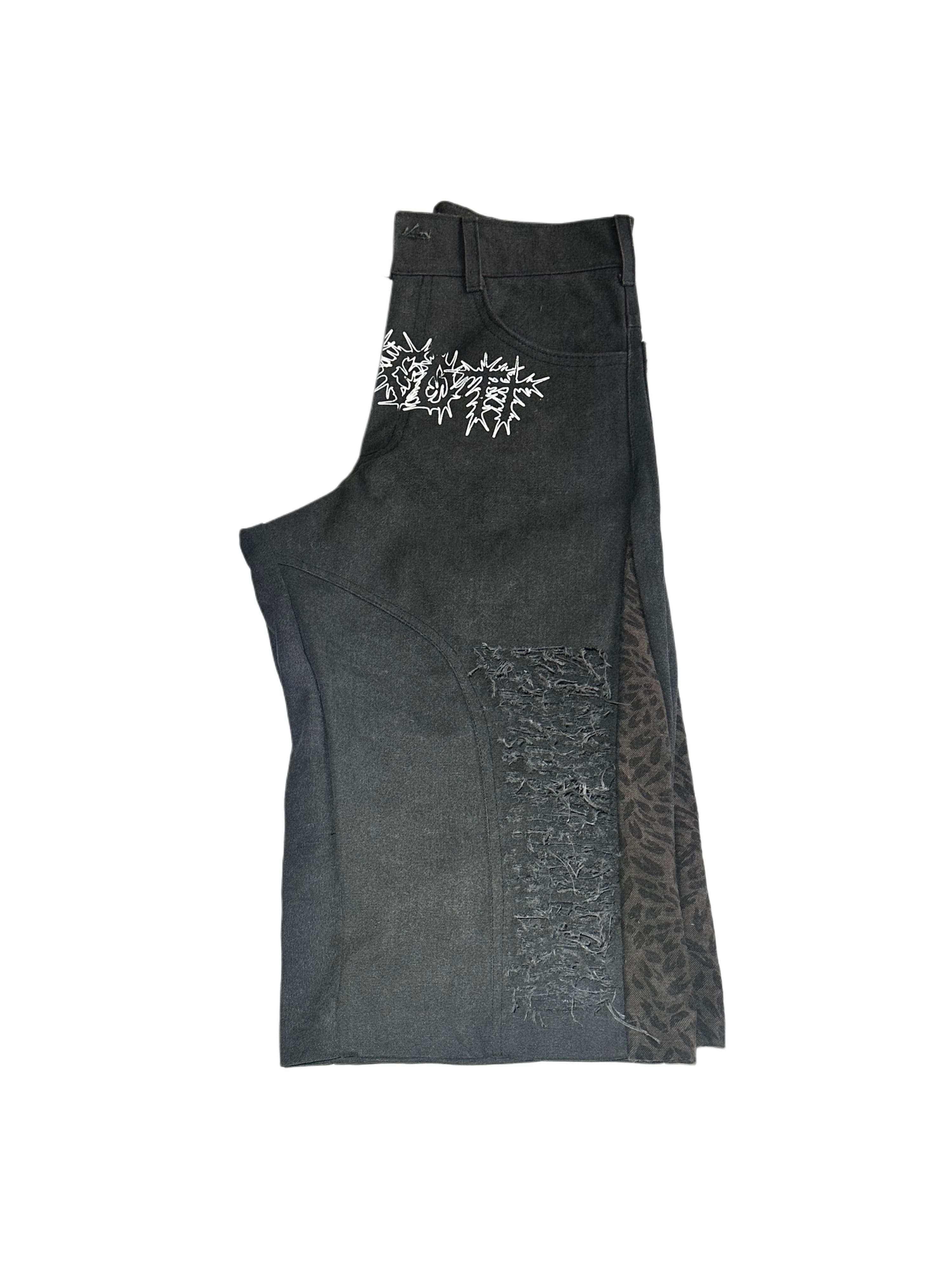 Stone Wash Jorts view 4